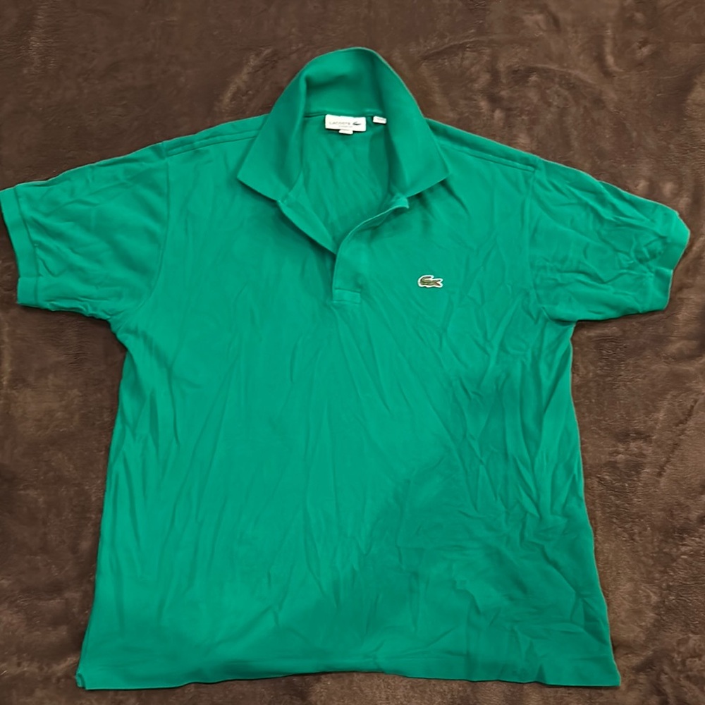 Lacoste Green Polo Shirt Classic Short-Sleeve Design